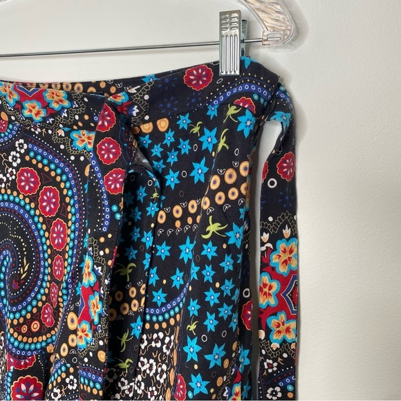 Context Exclusively at Lord & Taylor Floral Paisley Faux Wrap Linen Blend Skirt - Picture 10 of 16